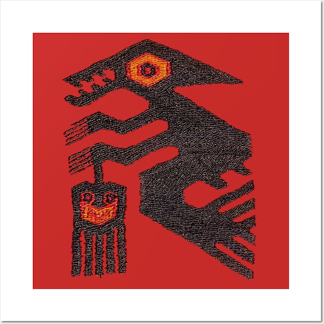 Inca Design ghoul holding a head Wall Art by ArianJacobs